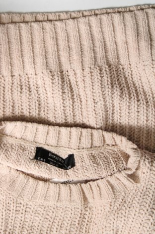 Damski sweter Bershka, Rozmiar S, Kolor Beżowy, Cena 55,99 zł