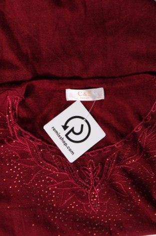 Damenpullover C&S, Größe M, Farbe Rot, Preis € 12,49