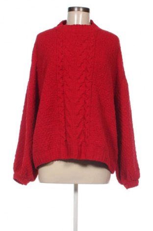 Damski sweter Stradivarius, Rozmiar L, Kolor Czerwony, Cena 55,99 zł