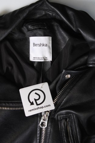 Damska kurtka skórzana Bershka, Rozmiar XS, Kolor Czarny, Cena 93,99 zł