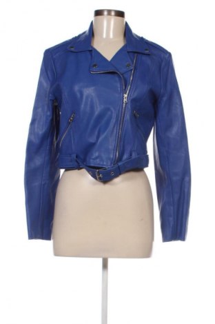 Damen Lederjacke Pull&Bear, Größe M, Farbe Blau, Preis € 20,99