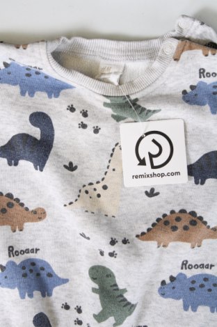 Kinder Shirt H&M, Größe 9-12m/ 74-80 cm, Farbe Grau, Preis 4,99 €