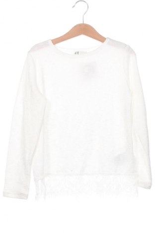 Dziecięca bluzka H&M, Rozmiar 6-7y/ 122-128 cm, Kolor Biały, Cena 18,99 zł