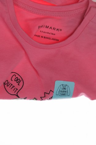 Παιδική μπλούζα Primark, Μέγεθος 9-12m/ 74-80 εκ., Χρώμα Ρόζ , Τιμή 9,21 €