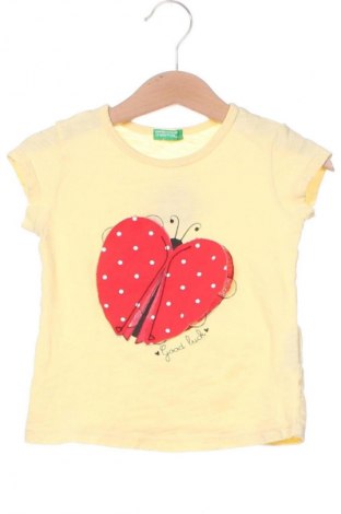 Tricou pentru copii United Colors Of Benetton, Mărime 18-24m/ 86-98 cm, Culoare Galben, Preț 39,69 Lei