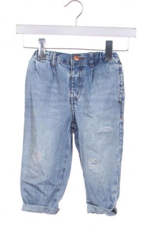 Dziecięce jeansy River Island, Rozmiar 18-24m/ 86-98 cm, Kolor Niebieski, Cena 47,99 zł