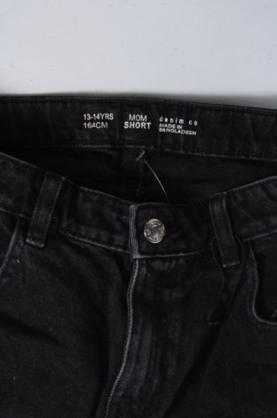 Παιδικό κοντό παντελόνι Denim Co., Μέγεθος 13-14y/ 164-168 εκ., Χρώμα Μαύρο, Τιμή 8,99 €