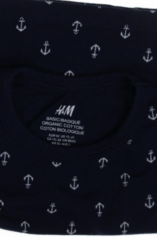 Μπλουζάκι αμάνικο παιδικό H&M, Μέγεθος 18-24m/ 86-98 εκ., Χρώμα Μπλέ, Τιμή 4,99 €