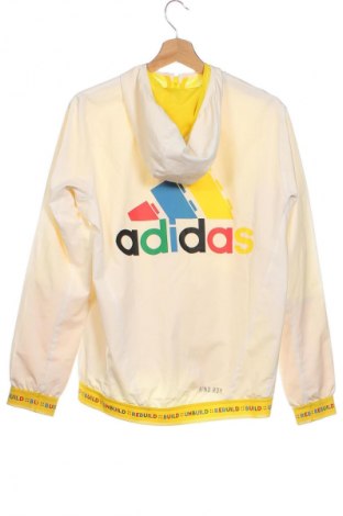 Kinderjacke Adidas, Größe 13-14y/ 164-168 cm, Farbe Weiß, Preis 38,57 €