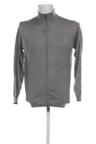 Herren Strickjacke Cotton & Co, Größe XL, Farbe Grau, Preis 16,99 €