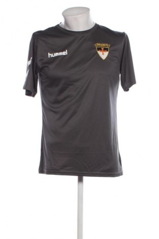 Ανδρικό t-shirt Hummel, Μέγεθος L, Χρώμα Γκρί, Τιμή 11,99 €