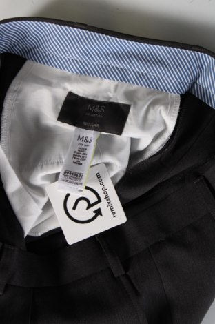 Pantaloni de bărbați Marks & Spencer, Mărime L, Culoare Gri, Preț 35,99 Lei