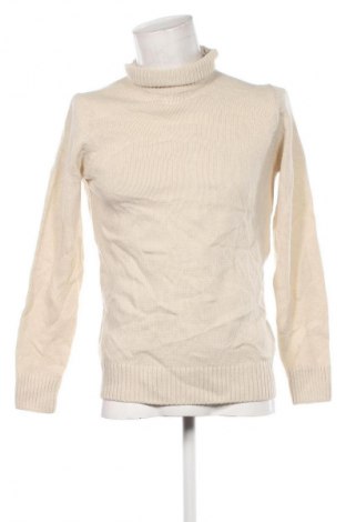 Herrenpullover Piazza Italia, Größe M, Farbe Beige, Preis 24,99 €