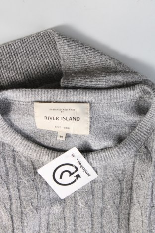 Męski sweter River Island, Rozmiar M, Kolor Szary, Cena 87,99 zł