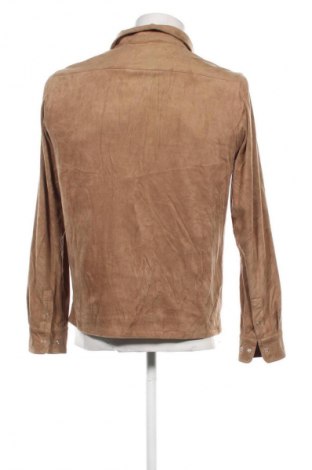 Herrenjacke Velour, Größe M, Farbe Beige, Preis 29,49 €