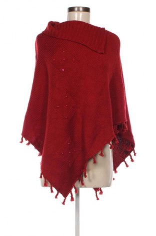 Poncho, Größe M, Farbe Rot, Preis 3,99 €