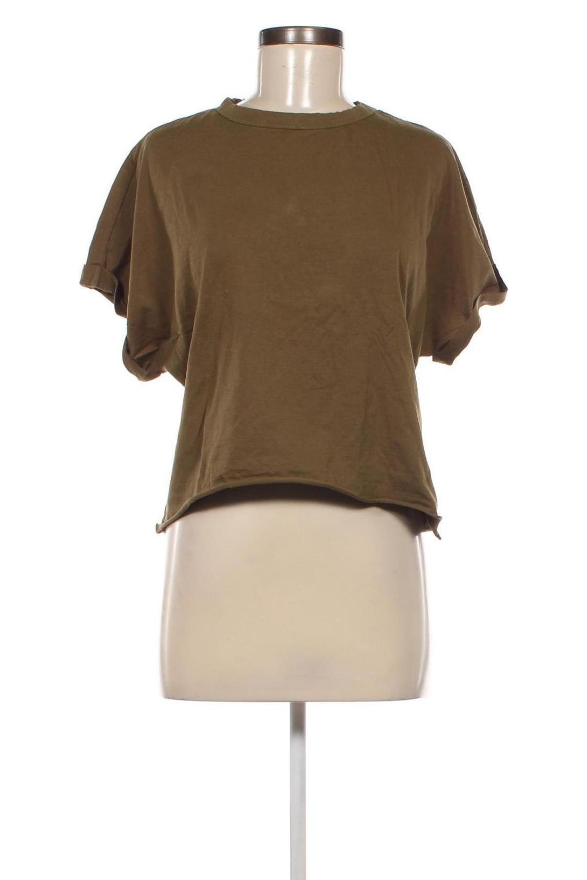 Damen Shirt Bershka, Größe M, Farbe Grün, Preis € 8,49