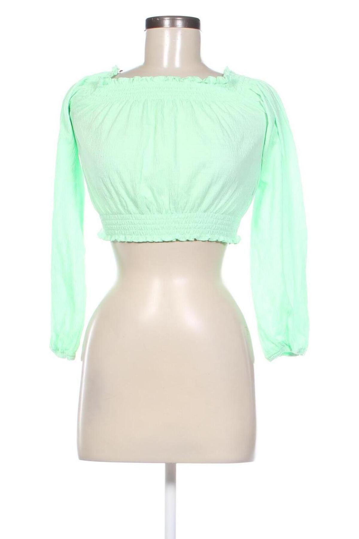 Bluză de femei H&M Divided, Mărime XS, Culoare Verde, Preț 22,99 Lei