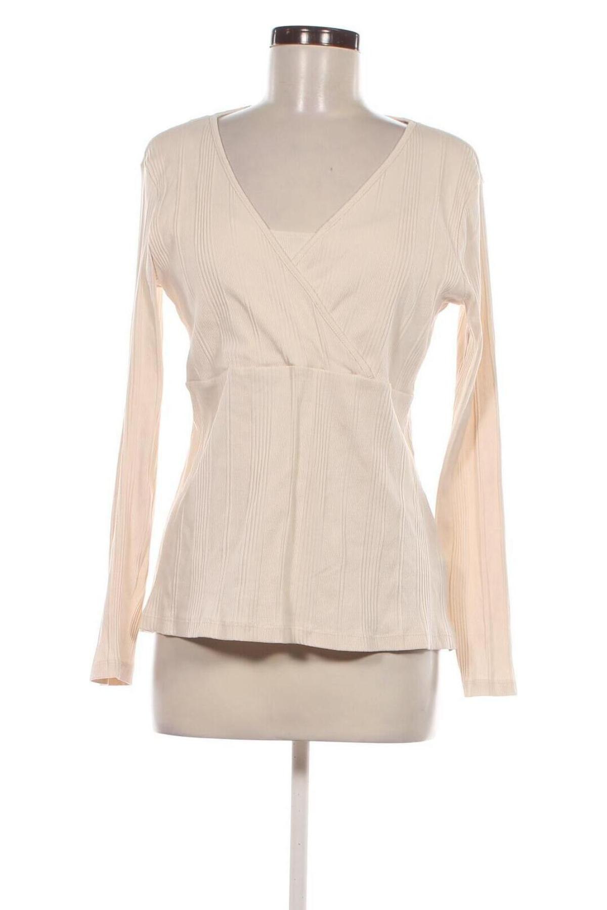 Damen Shirt H&M Mama, Größe L, Farbe Beige, Preis € 6,99