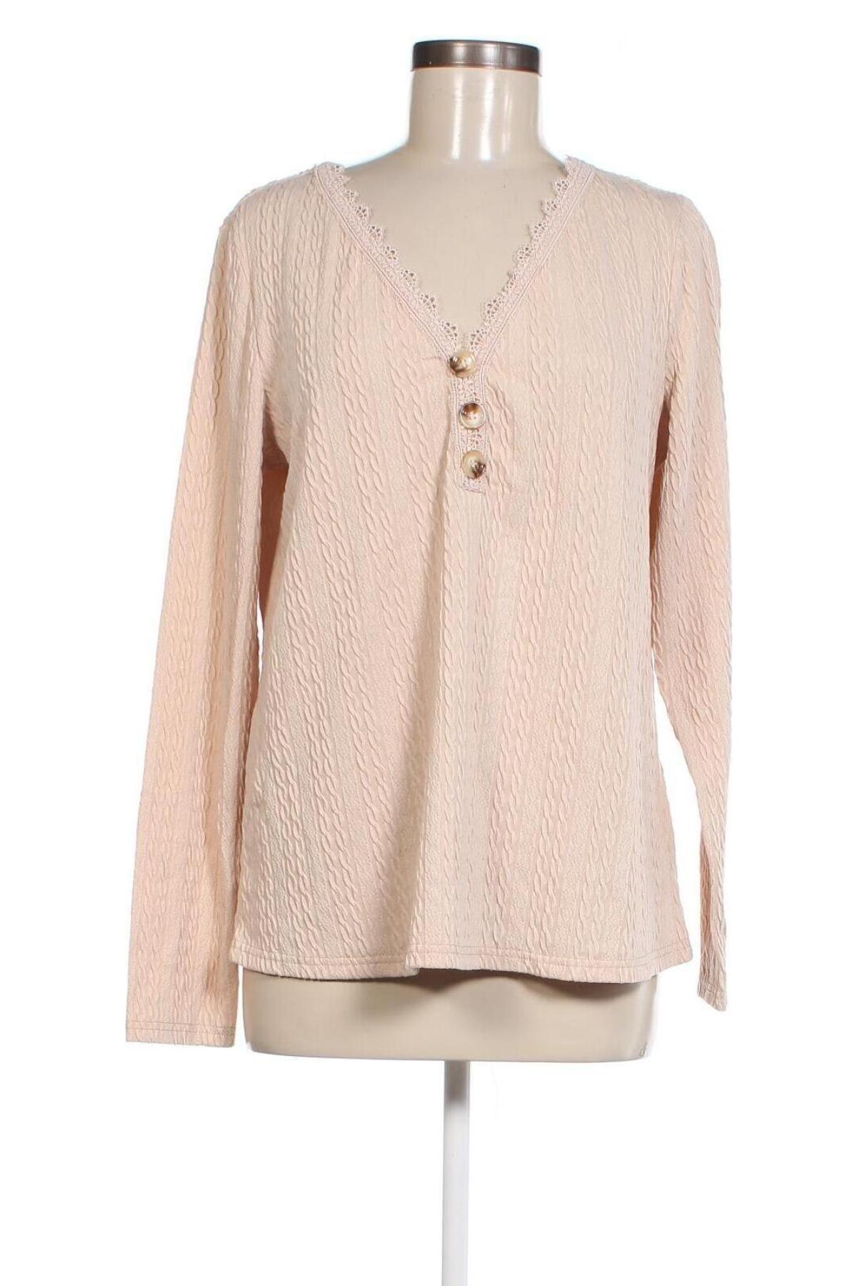 Damen Shirt SHEIN, Größe L, Farbe Beige, Preis 5,99 €