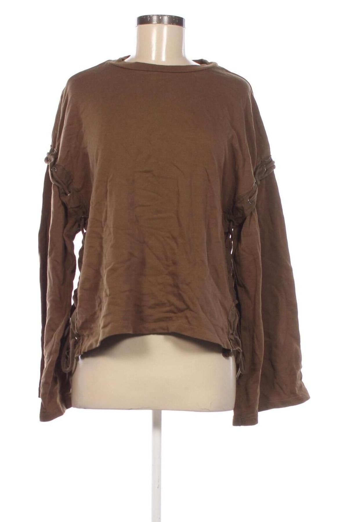 Damen Shirt Zara Trafaluc, Größe M, Farbe Braun, Preis 18,99 €