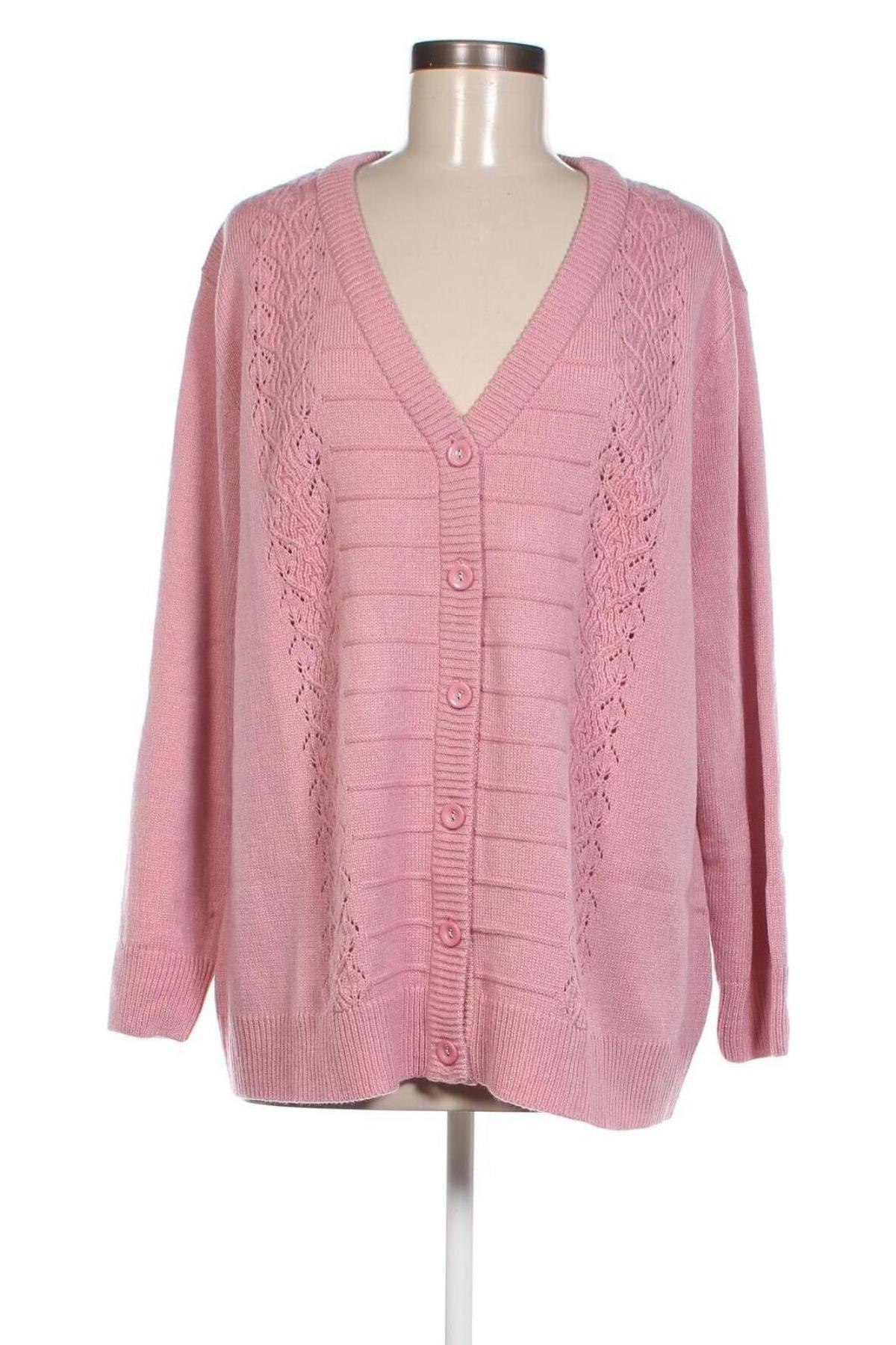 Damen Strickjacke, Größe XXL, Farbe Rosa, Preis 13,99 €