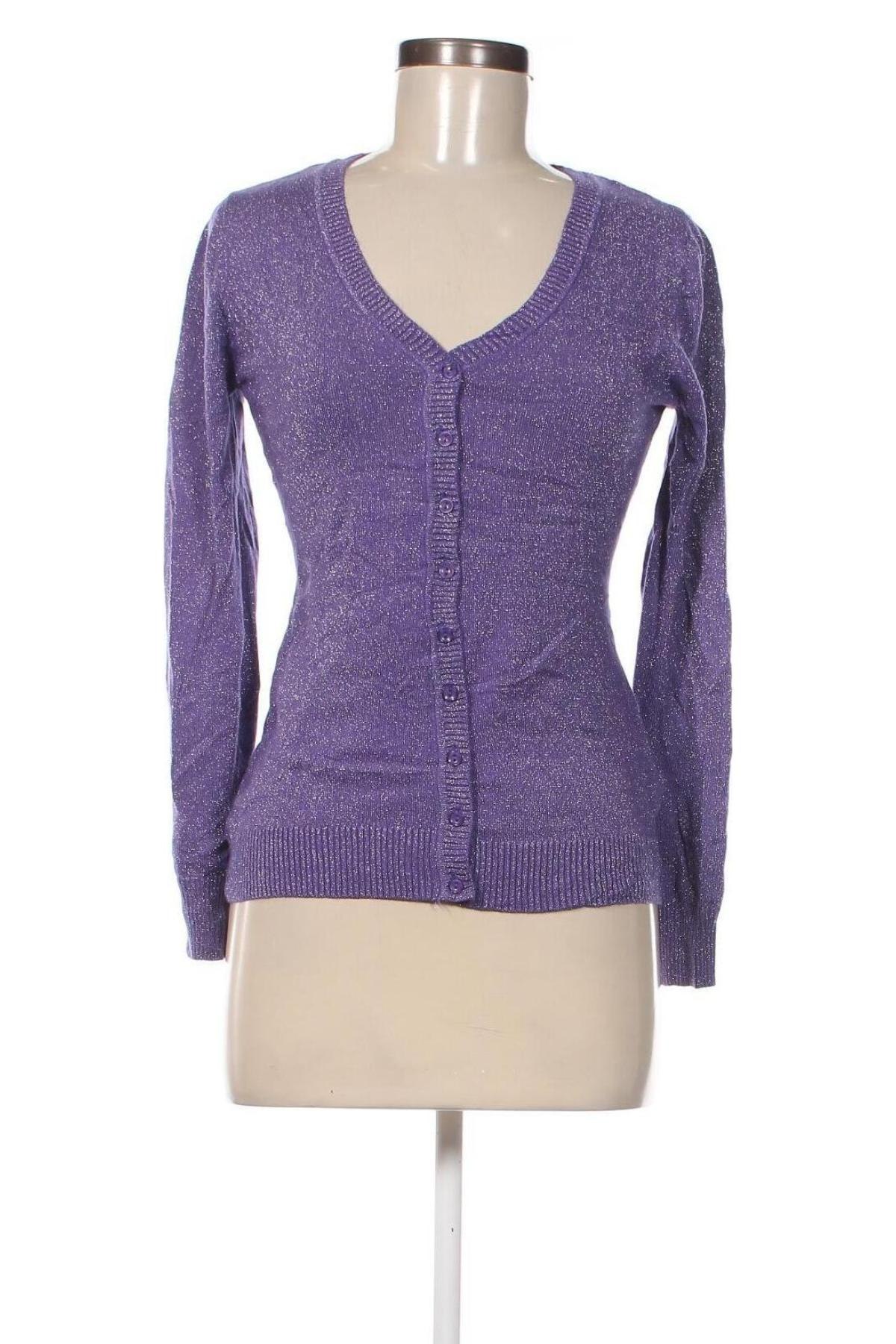 Damen Strickjacke, Größe M, Farbe Lila, Preis 8,49 €