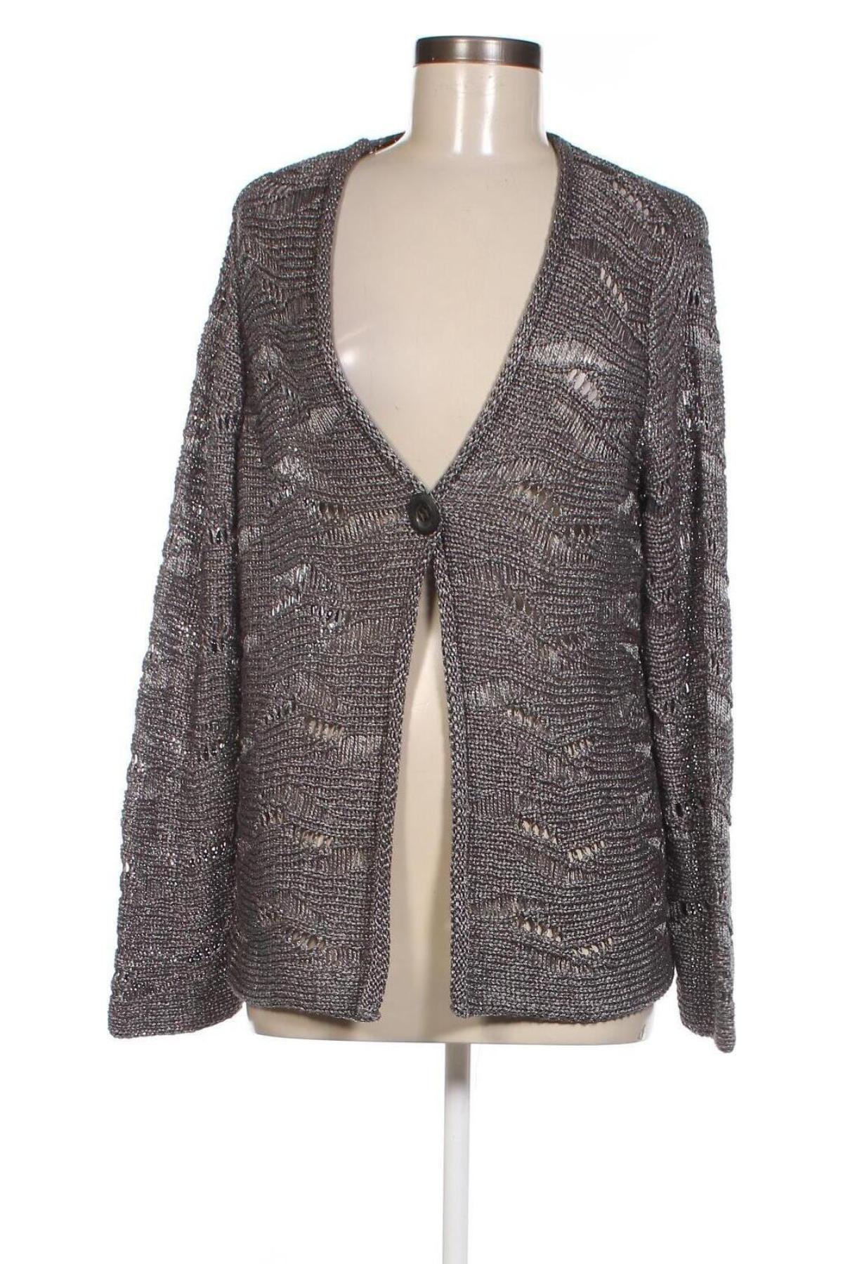 Damen Strickjacke Bonita, Größe L, Farbe Grau, Preis 10,49 €