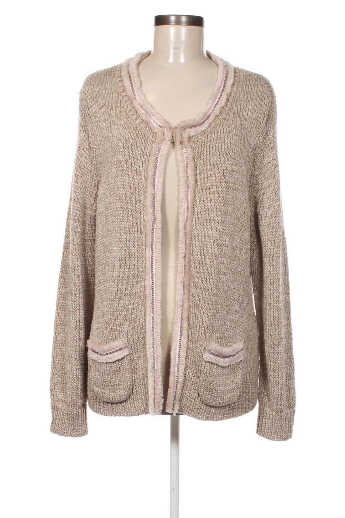 Damen Strickjacke Bonita, Größe XL, Farbe Beige, Preis 20,49 €