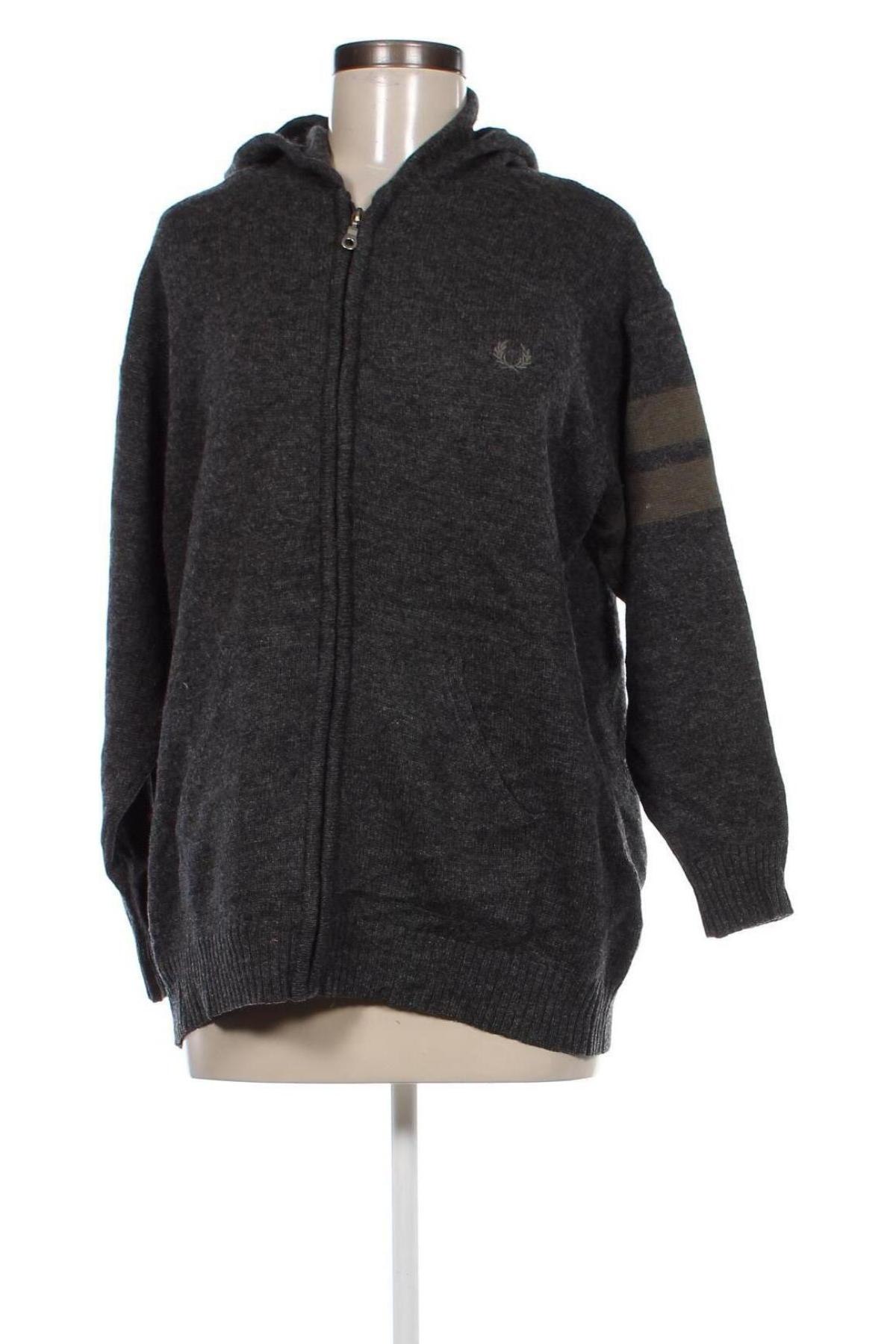 Cardigan de damă Fred Perry, Mărime M, Culoare Gri, Preț 203,99 Lei