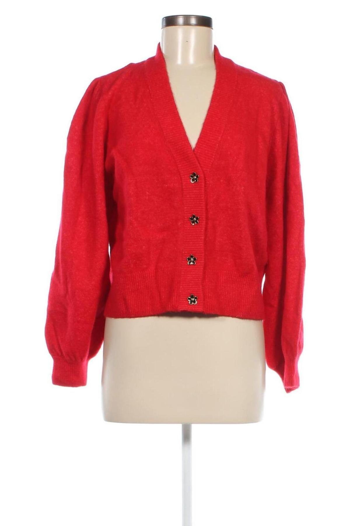 Damen Strickjacke Monki, Größe M, Farbe Rot, Preis € 10,49