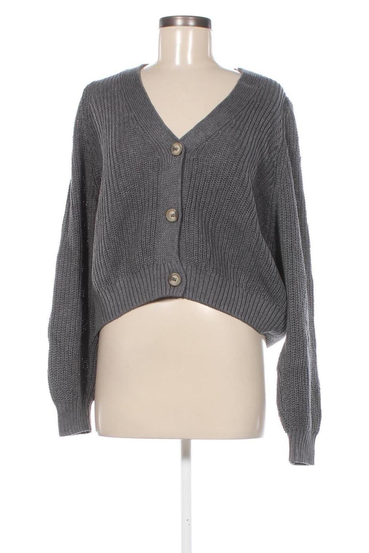 Damen Strickjacke Stradivarius, Größe M, Farbe Grau, Preis € 20,49