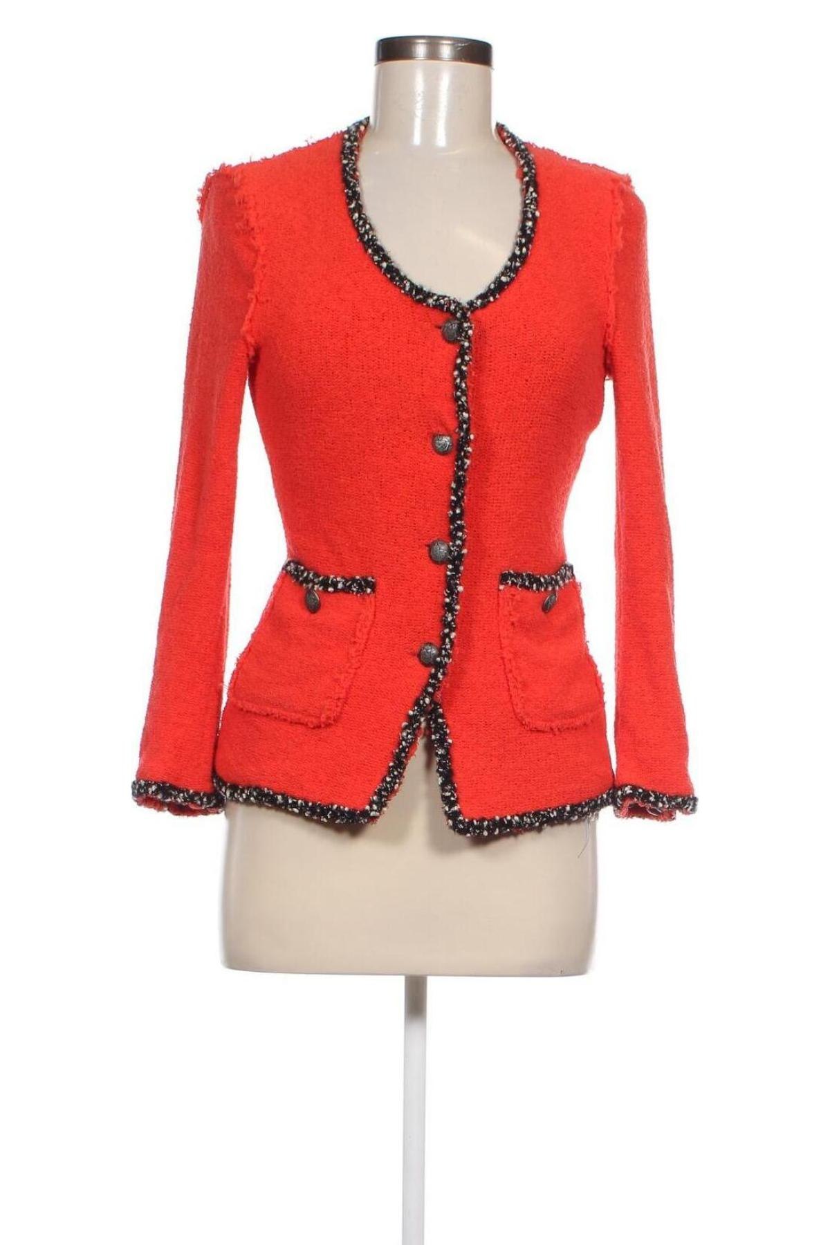 Damen Strickjacke Zara, Größe S, Farbe Rot, Preis € 36,80