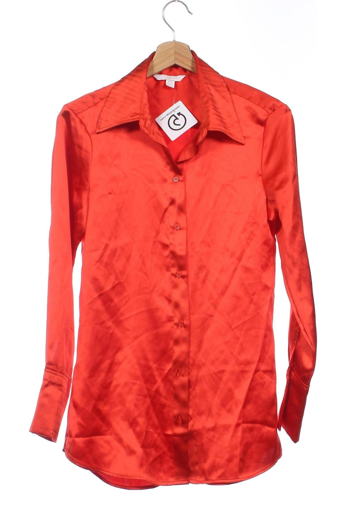 Damenbluse H&M, Größe XS, Farbe Orange, Preis 12,83 €