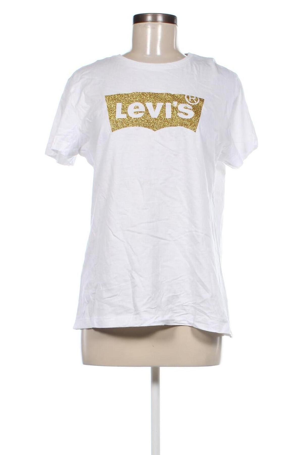 Γυναικείο t-shirt Levi's, Μέγεθος L, Χρώμα Λευκό, Τιμή 15,49 €