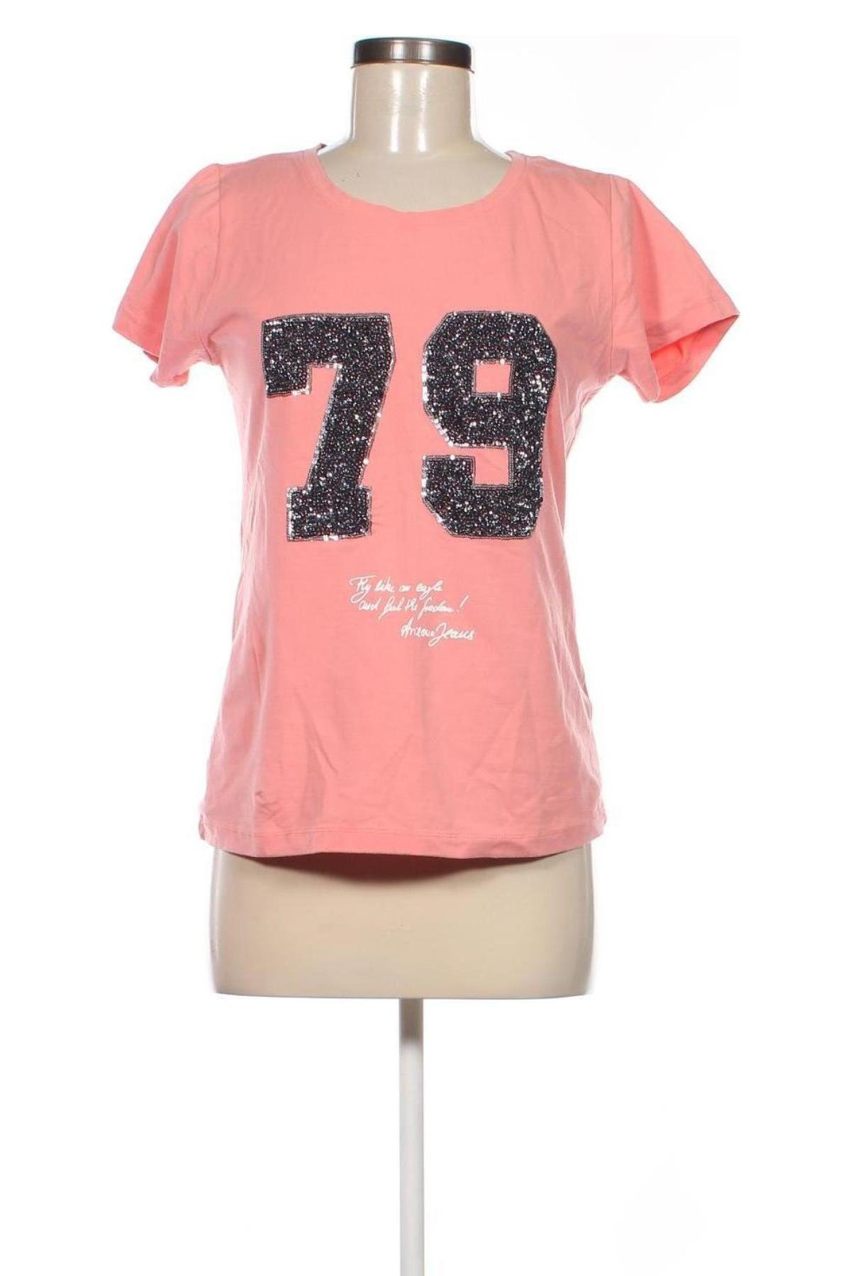 Damen T-Shirt Rainbow, Größe M, Farbe Rosa, Preis € 6,49