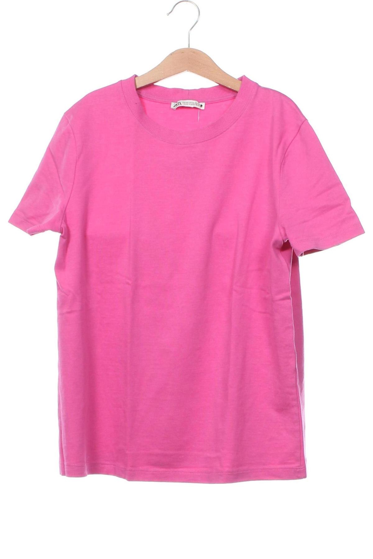 Damen T-Shirt Zara, Größe XS, Farbe Rosa, Preis 6,14 €