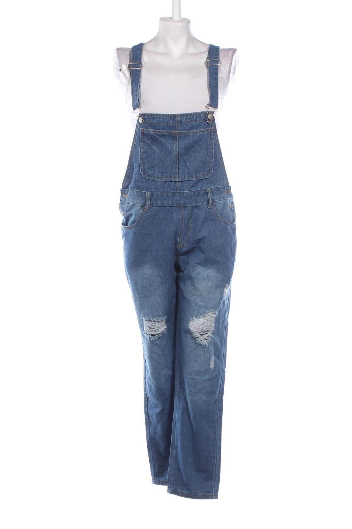 Langer Damen-Overall, Größe M, Farbe Blau, Preis € 33,99