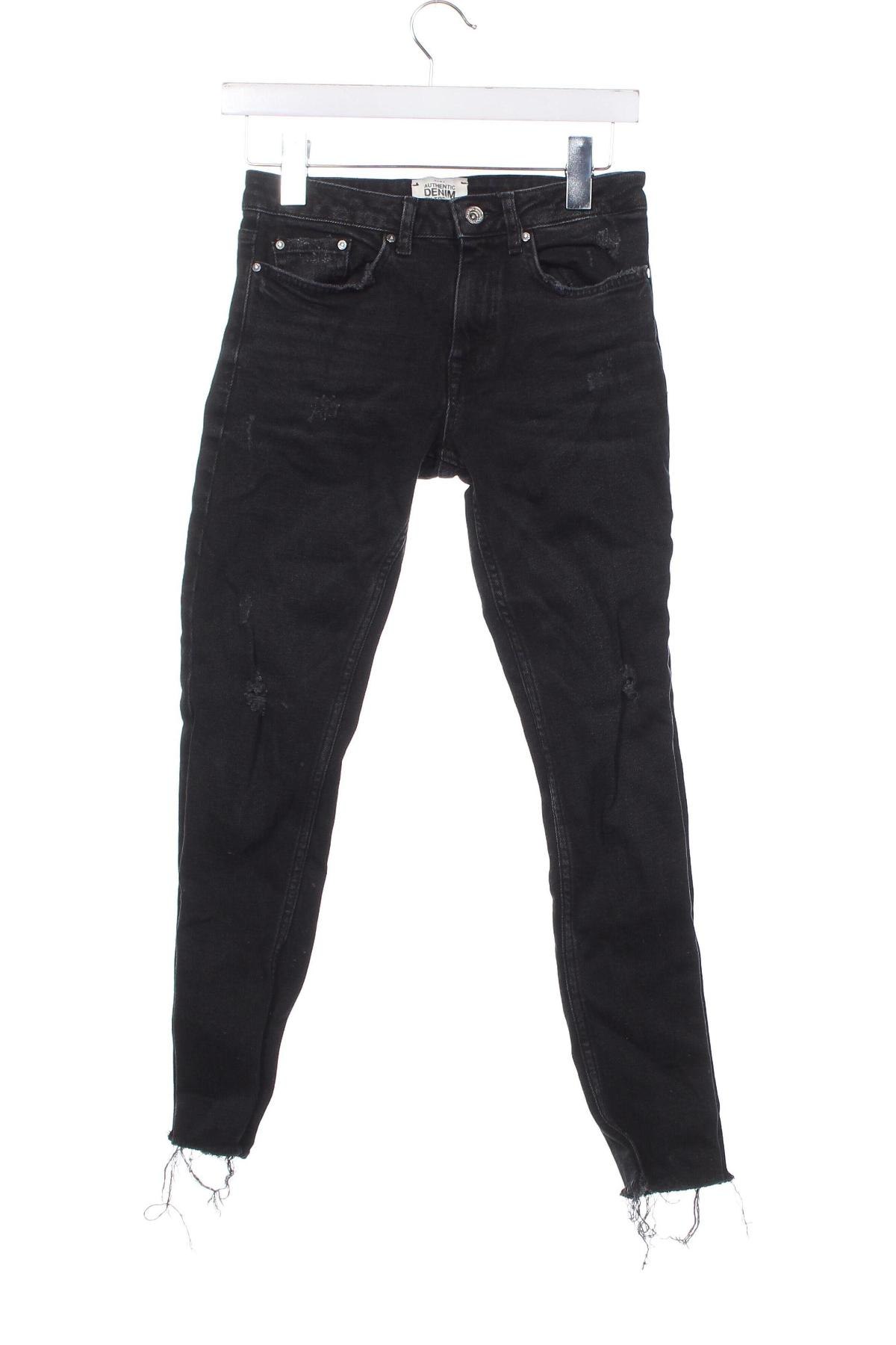 Blugi de femei Authentic Denim, Mărime XS, Culoare Negru, Preț 48,99 Lei