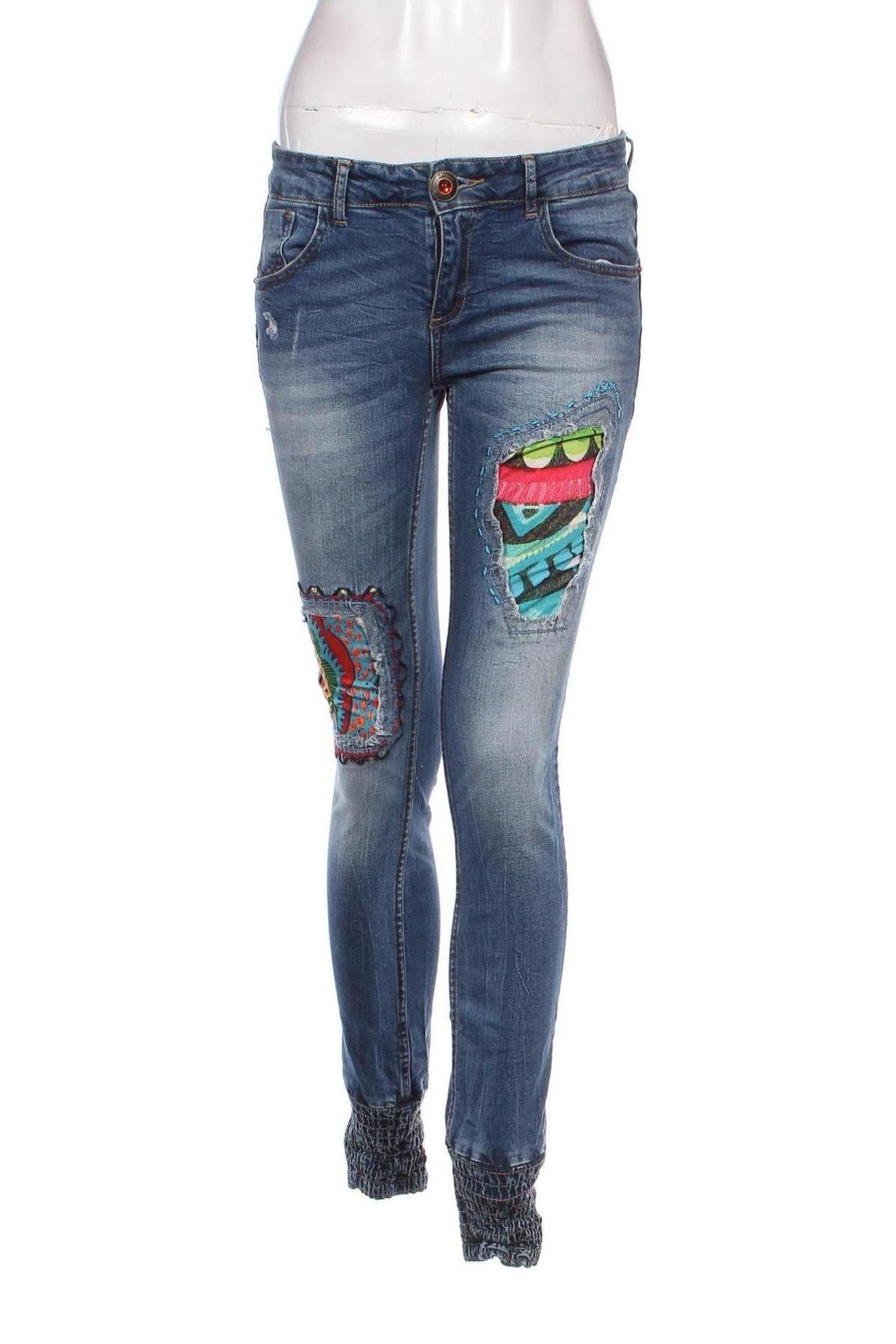 Blugi de femei Desigual, Mărime S, Culoare Albastru, Preț 133,99 Lei