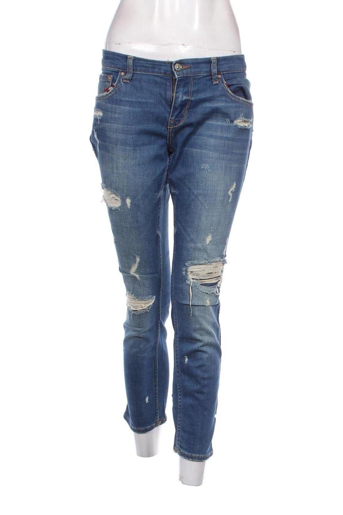 Damen Jeans Zara, Größe L, Farbe Blau, Preis 13,84 €