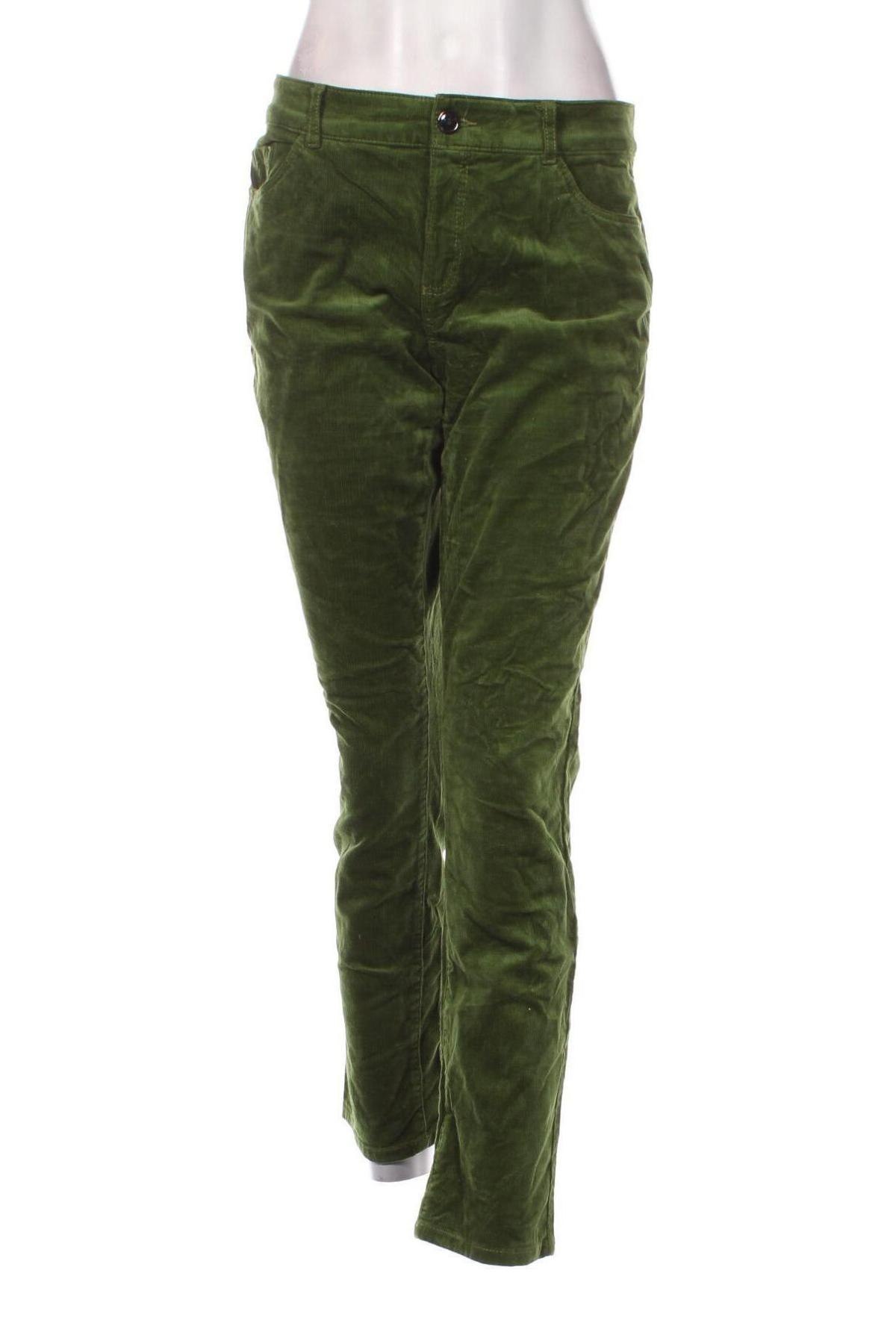 Pantaloni de velvet de femei Christian Berg, Mărime M, Culoare Verde, Preț 111,99 Lei