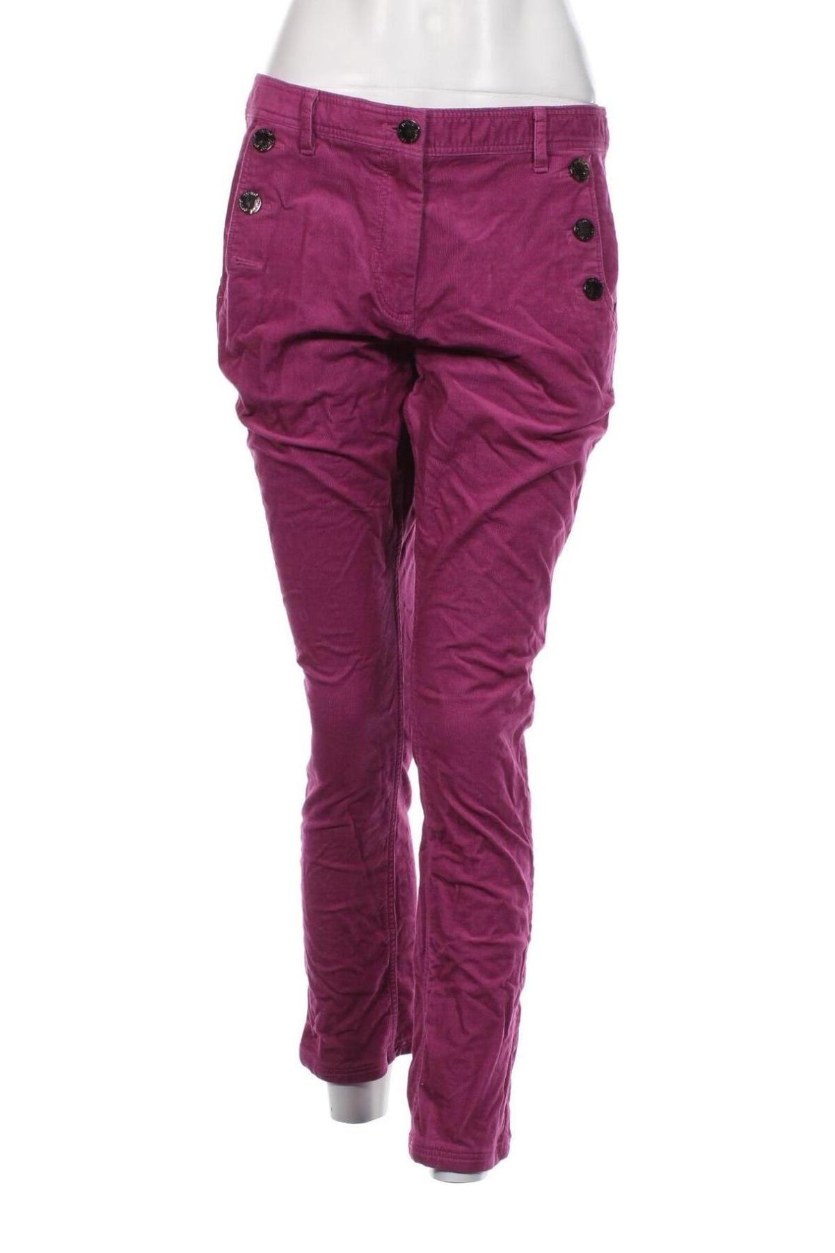 Pantaloni de velvet de femei Per Una By Marks & Spencer, Mărime M, Culoare Roz, Preț 157,99 Lei