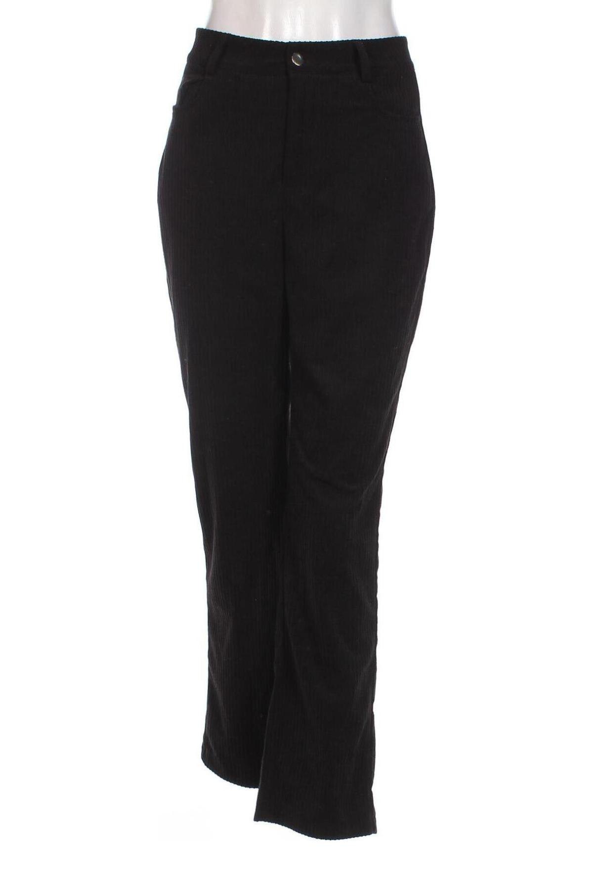 Pantaloni de velvet de femei SHEIN, Mărime XS, Culoare Negru, Preț 28,99 Lei