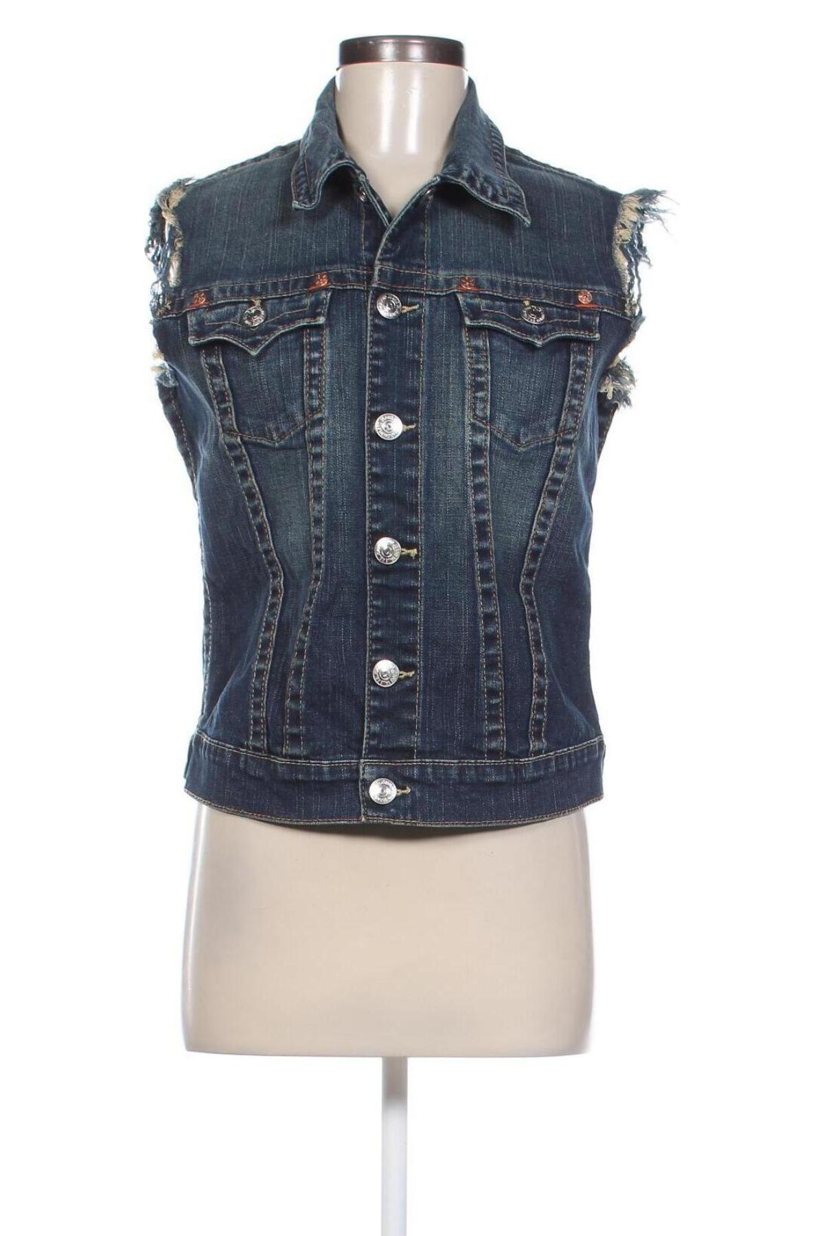 Vestă de femei True Religion, Mărime L, Culoare Albastru, Preț 246,99 Lei