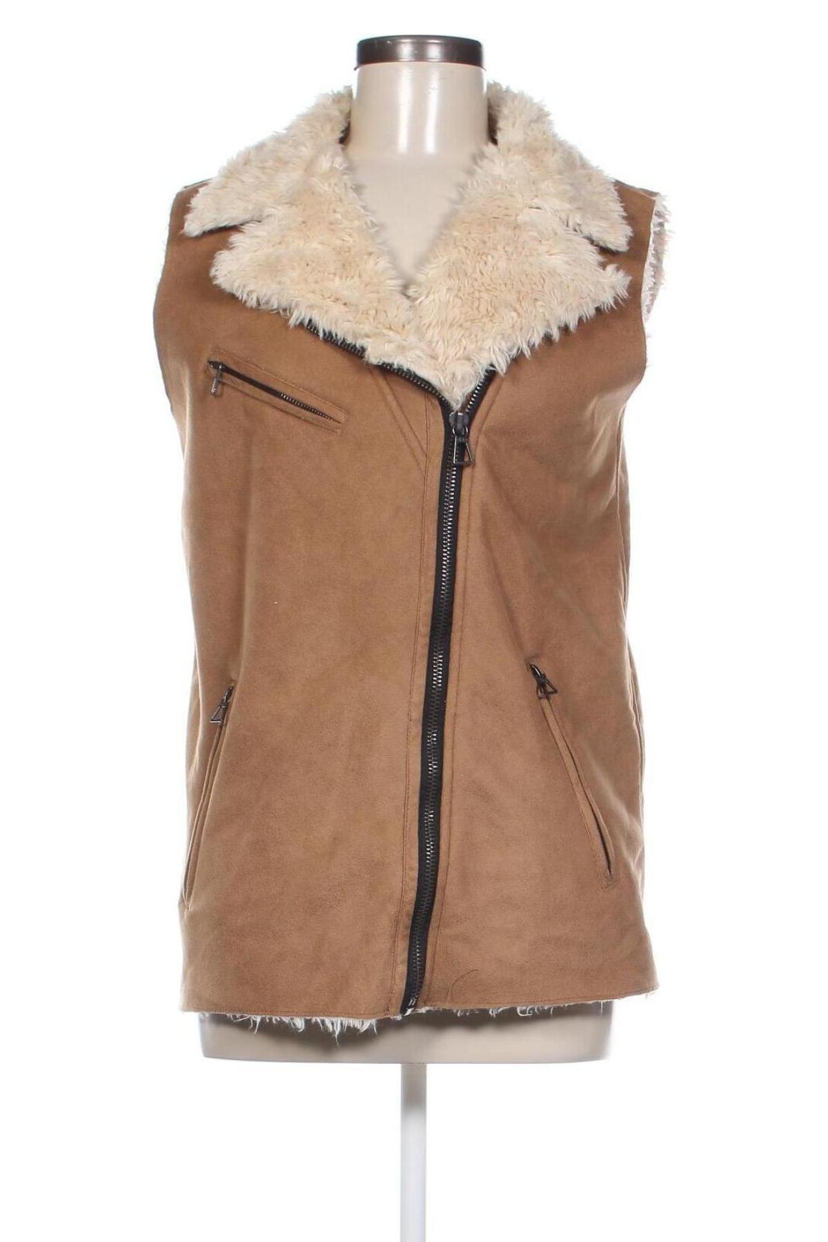 Damenweste Zara Trafaluc, Größe S, Farbe Beige, Preis 18,99 €