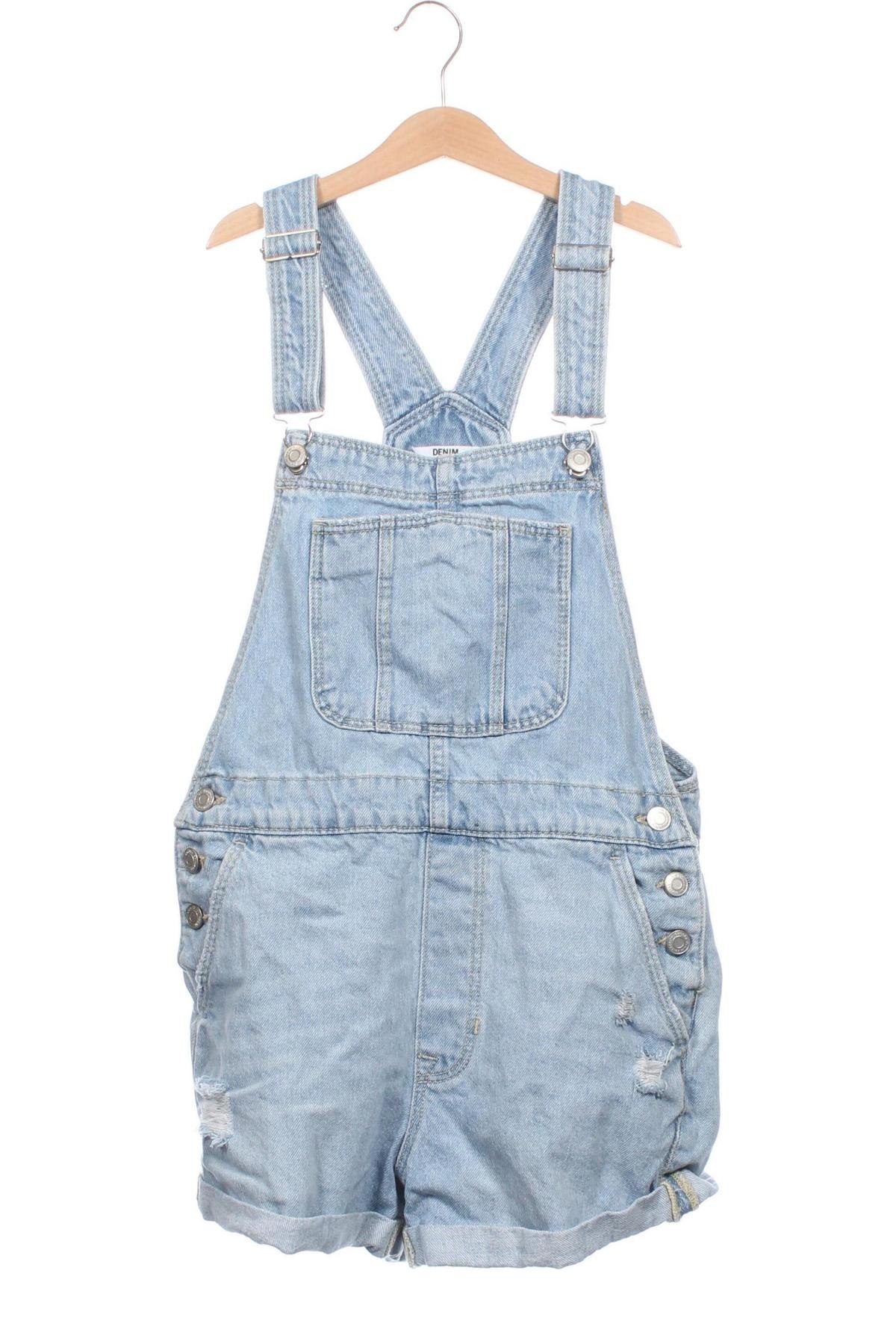 Women's short jumpsuit Bershka, Mărime M, Culoare Albastru, Preț 128,99 Lei