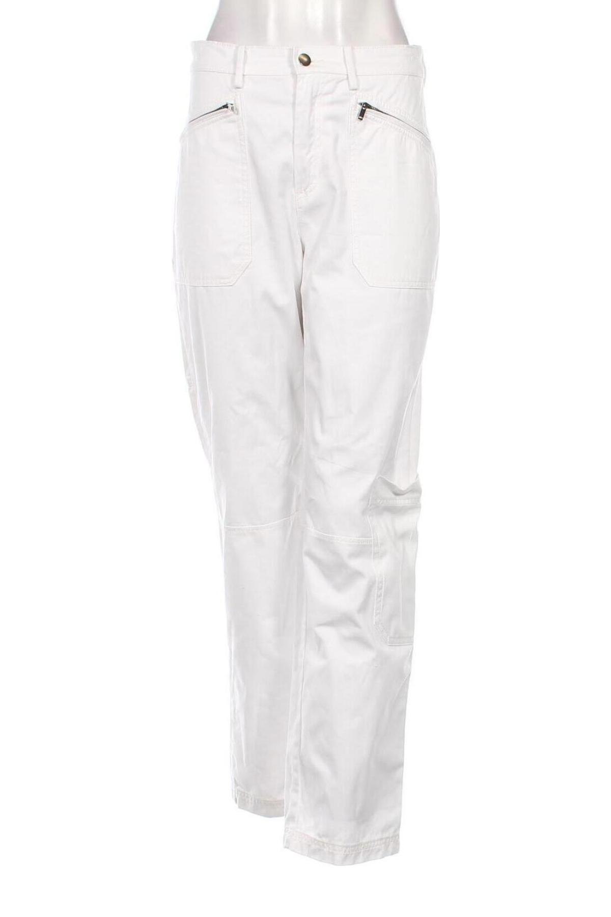 Pantaloni de femei H&M, Mărime S, Culoare Alb, Preț 52,99 Lei