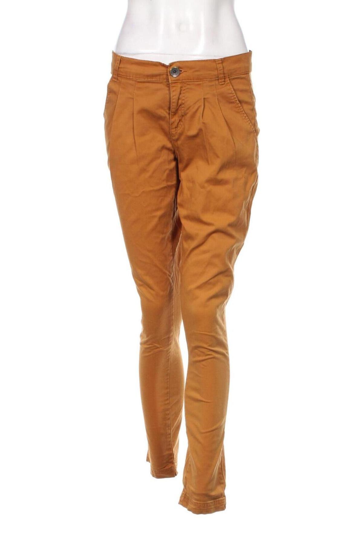 Pantaloni de femei United Colors Of Benetton, Mărime M, Culoare Galben, Preț 73,99 Lei