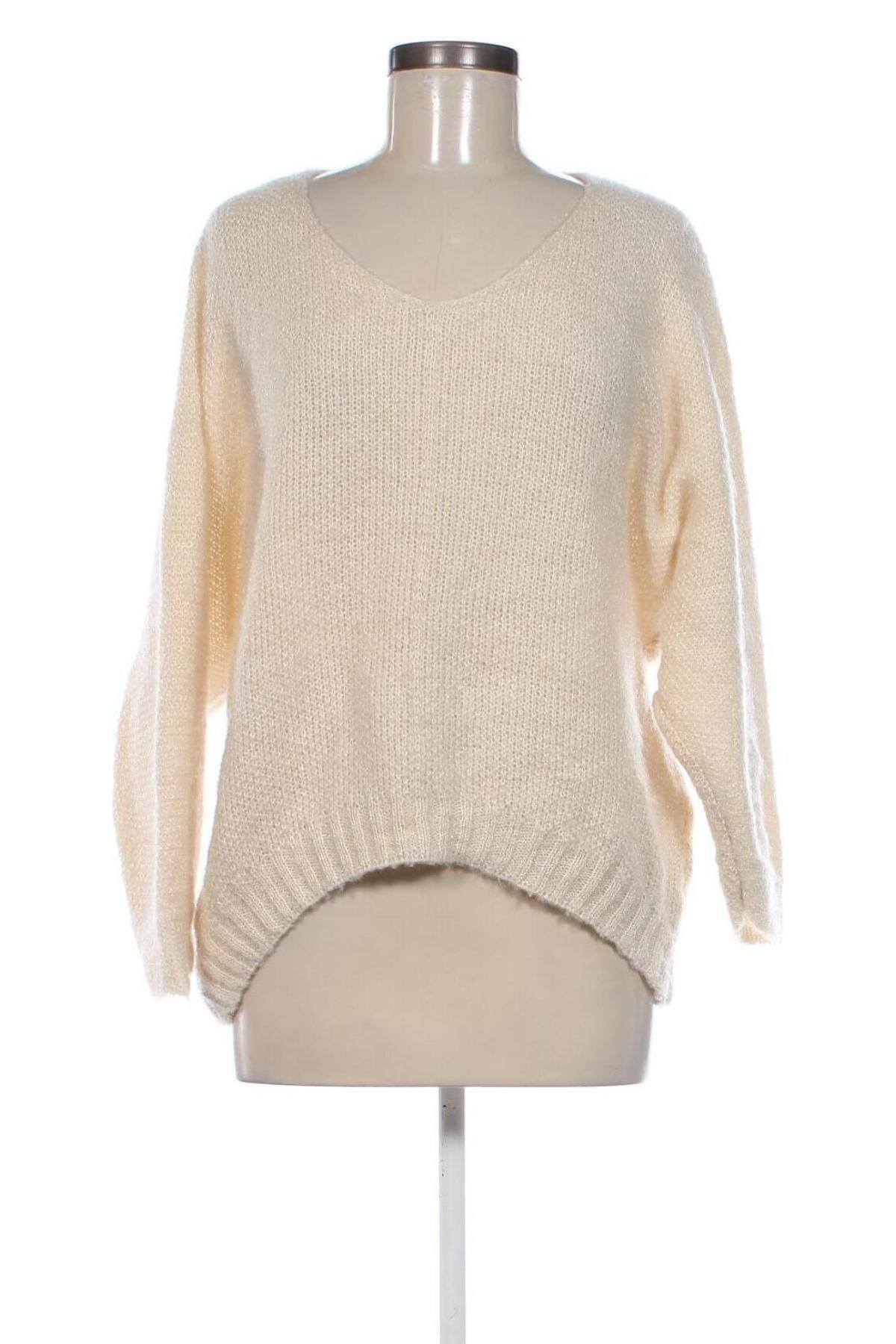 Damenpullover, Größe M, Farbe Ecru, Preis 11,99 €